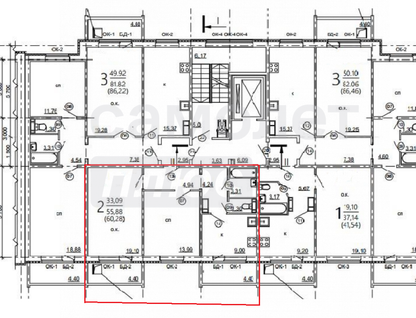 2-к. квартира, 64,7&nbsp;м²
