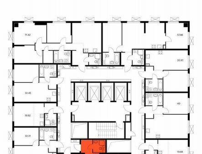 2-к. квартира, 25,1 м²