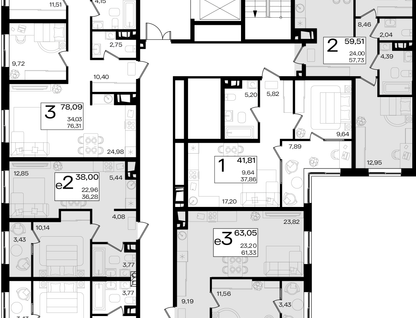 3-к. квартира, 78&nbsp;м²