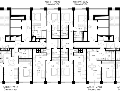 3-к. квартира, 79 м²