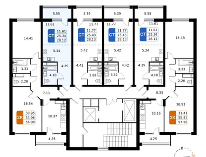 Студия, 28&nbsp;м²