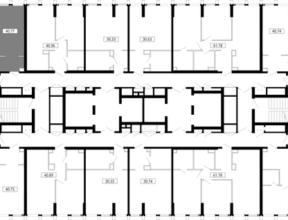 1-к. квартира, 40 м²