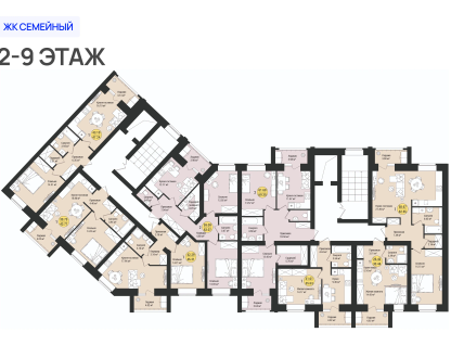 1-к. квартира, 47&nbsp;м²