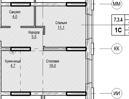 2-к. квартира, 41,3&nbsp;м²