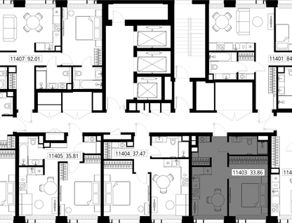 1-к. квартира, 33&nbsp;м²