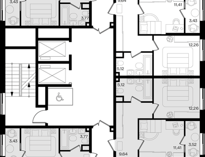 Студия, 39&nbsp;м²