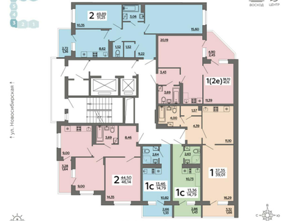 1-к. квартира, 41 м²