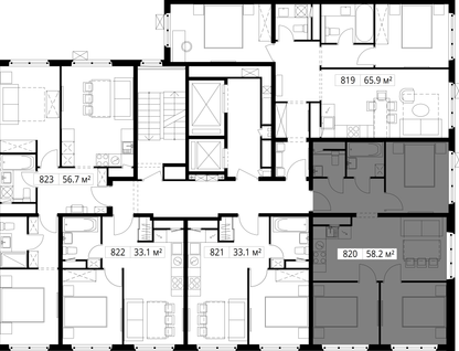 3-к. квартира, 58&nbsp;м²