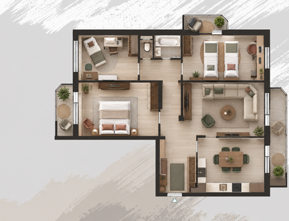 4-к. квартира, 117 м²