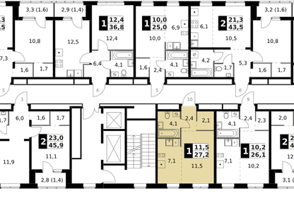 Студия, 27&nbsp;м²