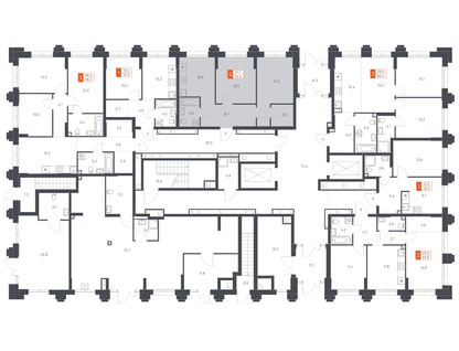 2-к. квартира, 54 м²