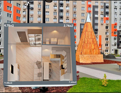 Студия, 25,9 м²