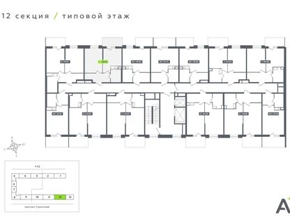 1-к. квартира, 34&nbsp;м²