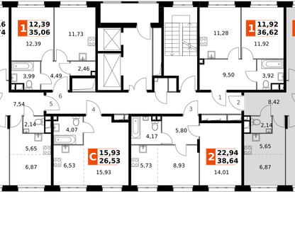 3-к. квартира, 59&nbsp;м²