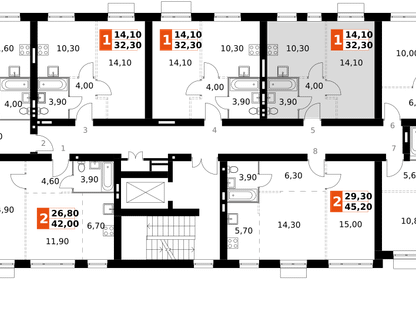 1-к. квартира, 32&nbsp;м²