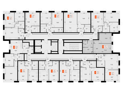 2-к. квартира, 41&nbsp;м²