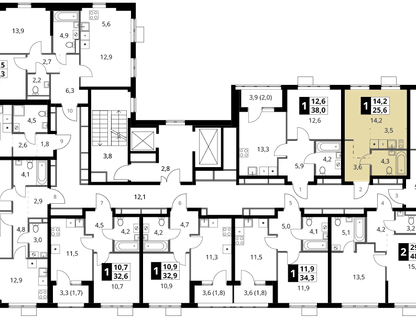 Студия, 25&nbsp;м²