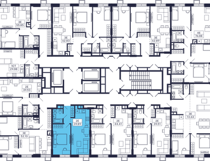 1-к. квартира, 39&nbsp;м²