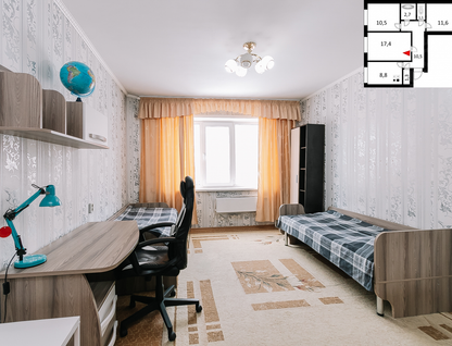 3-к. квартира, 63,9&nbsp;м²
