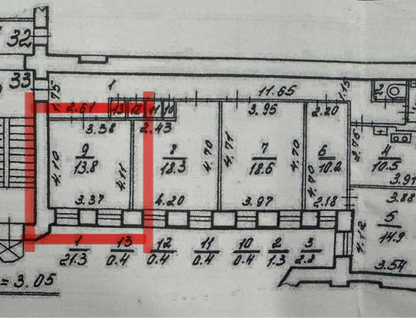 Комната, 13,8&nbsp;м²
