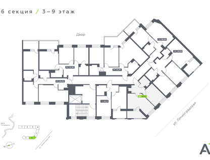 Студия, 39 м²