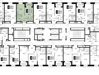 1-к. квартира, 32 м²