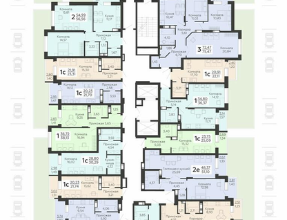 1-к. квартира, 21&nbsp;м²