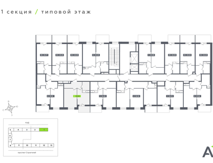 1-к. квартира, 33&nbsp;м²