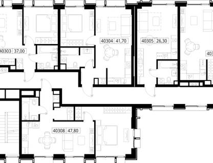 2-к. квартира, 58&nbsp;м²