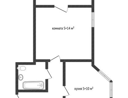 1-к. квартира, 39,4&nbsp;м²