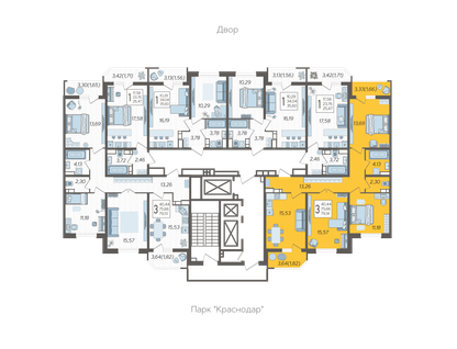 3-к. квартира, 79&nbsp;м²