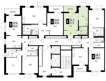 Студия, 28&nbsp;м²