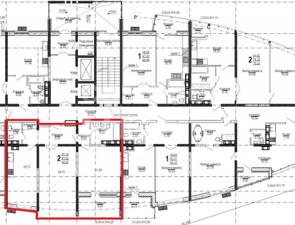 2-к. квартира, 88,2&nbsp;м²