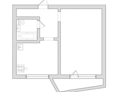 1-к. квартира, 39&nbsp;м²