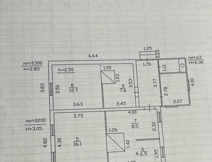 Одноэтажный дом, 52 м²