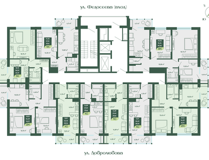 2-к. квартира, 56&nbsp;м²