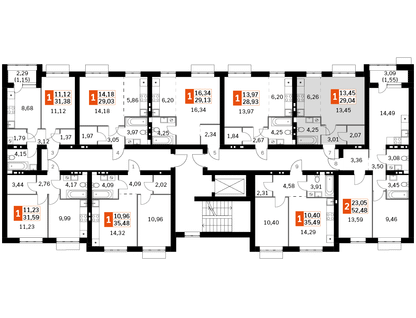 Студия, 29&nbsp;м²
