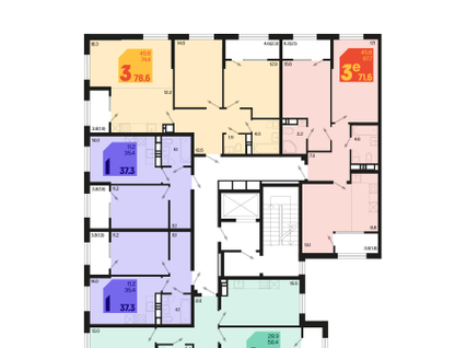 Студия, 71&nbsp;м²