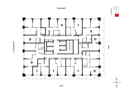 2-к. квартира, 55 м²