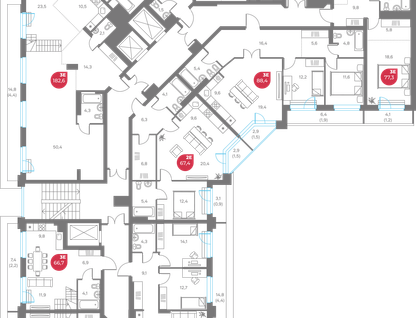 5-к. квартира, 180&nbsp;м²