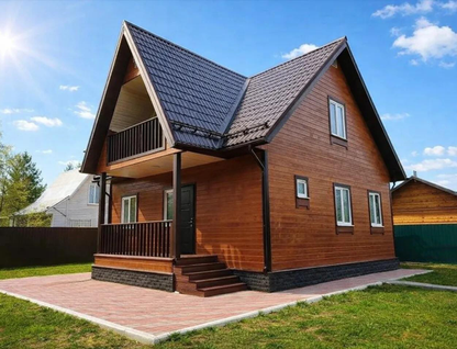 Двухэтажный дом, 103,7 м²