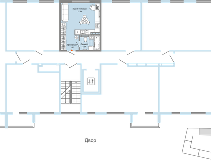 1-к. квартира, 25&nbsp;м²