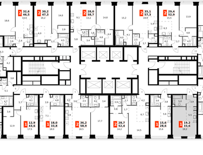 Студия, 33 м²