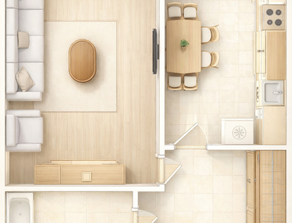 1-к. квартира, 44&nbsp;м²