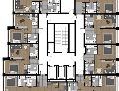 Студия, 68 м²