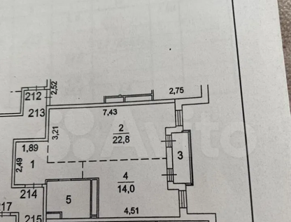 1-к. квартира, 49,7&nbsp;м²