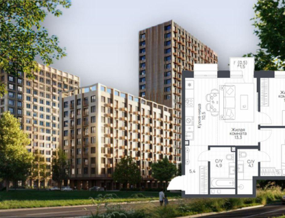 3-к. квартира, 64,9&nbsp;м²