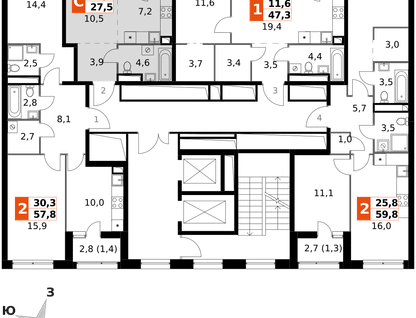 Студия, 27&nbsp;м²