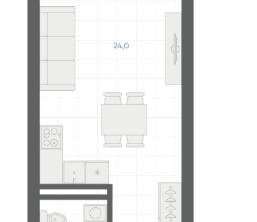 Студия, 30,2&nbsp;м²