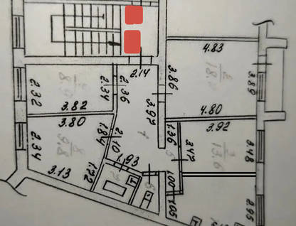 4-к. квартира, 80&nbsp;м²